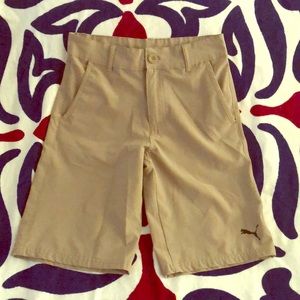 Boys size 10 puma khaki shorts